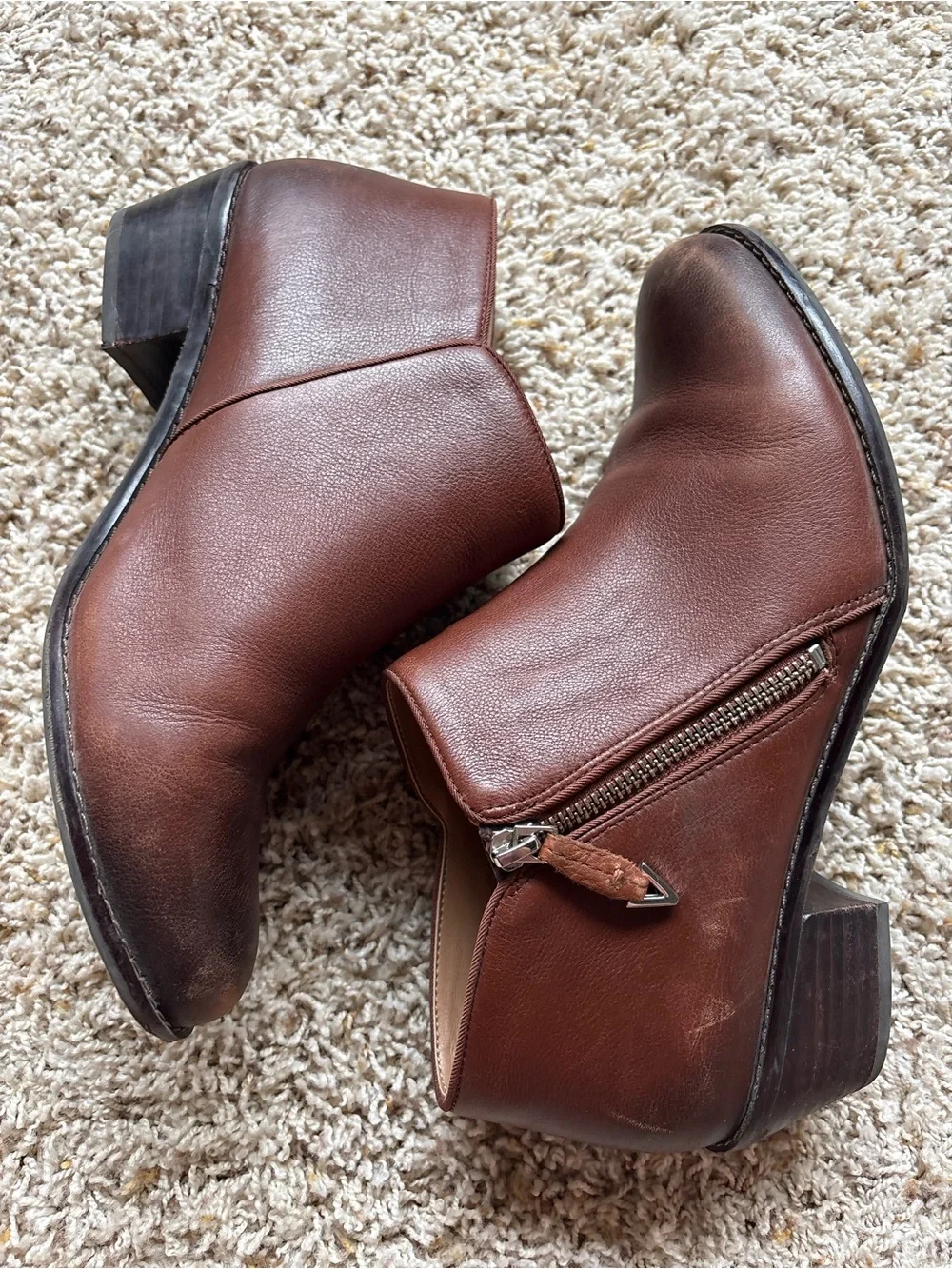 Vionic Jolene Ankle Bootie in Mocha Sz 10